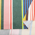 Cotton Oxford Printed Fabric - Dynamic Stripe - nomura tailor