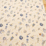 Cotton Sheeting printed Fabric - Constellations and Cats - nomura tailor