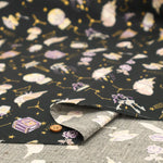 Cotton Sheeting printed Fabric - Constellations and Cats - nomura tailor