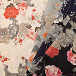 Cotton seating print fabric lion peony pattern - nomura tailor