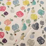 C/L Canvas Printed Fabric KNAP Apples - nomura tailor