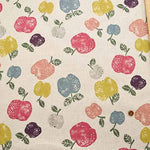 C/L Canvas Printed Fabric KNAP Apples - nomura tailor