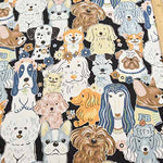 Cotton Ox Printed Fabric Powerful Animal Dog - nomura tailor