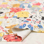 Cotton Ox Printed Fabric Powerful Animal Dog - nomura tailor