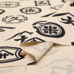 Cotton 10 Canvas Printed Fabric - Family Crest - nomura tailor