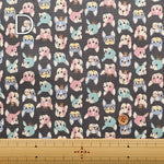 Cotton Oxford Fabric - Mini Print French Bulldog - nomura tailor
