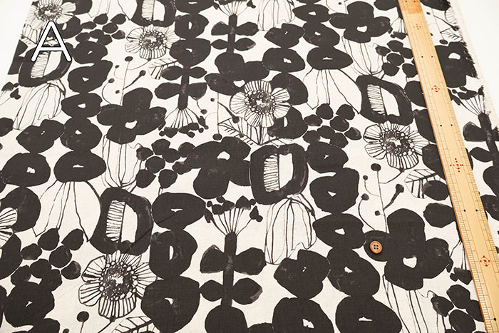 C/L Muslin Print Fabric - Linnea Botanica Garden - nomura tailor