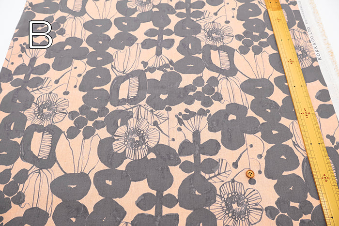 C/L Muslin Print Fabric - Linnea Botanica Garden - nomura tailor