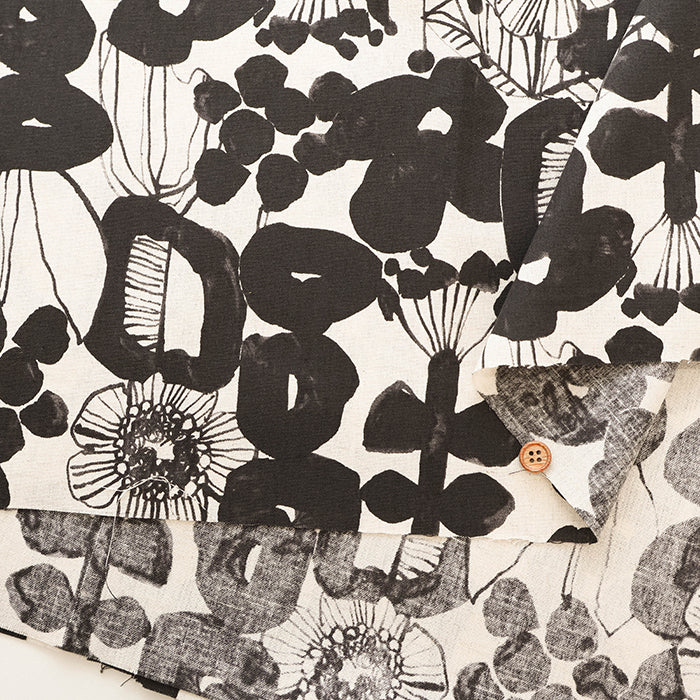 C/L Muslin Print Fabric - Linnea Botanica Garden - nomura tailor