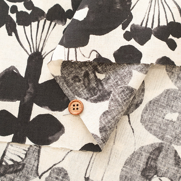 C/L Muslin Print Fabric - Linnea Botanica Garden - nomura tailor
