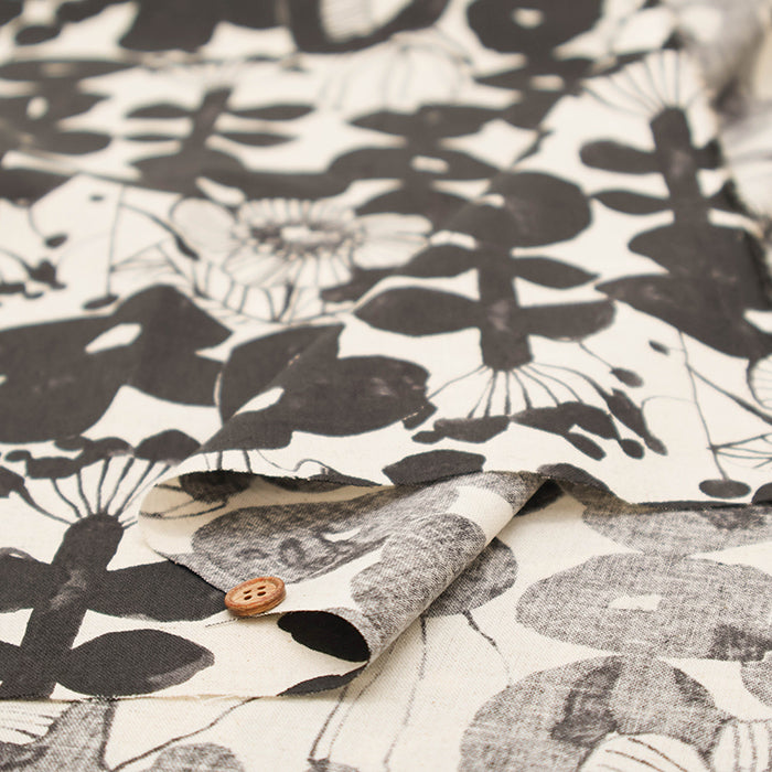 C/L Muslin Print Fabric - Linnea Botanica Garden - nomura tailor