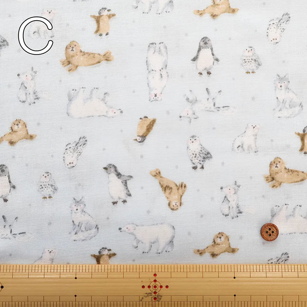 Cotton Double Gauze Printed Fabric - Animal - nomura tailor