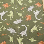 Cotton Ox Printed Fabric Shool boys Dinosaur - nomura tailor