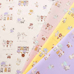 Cotton sheeting print fabric FunnyCat's Ballerina - nomura tailor