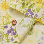 Cotton sheeting printed fabric Yellow Flower - nomura tailor