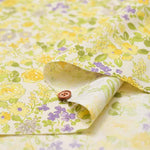 Cotton sheeting printed fabric Yellow Flower - nomura tailor