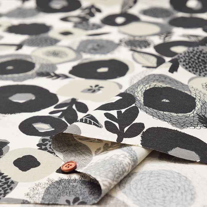 Cotton seating print fabric Flower Drawing - nomura tailor