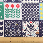 Cotton Oxford Fabric - Nordic Hugs Nordic Patchwork Style - nomura tailor