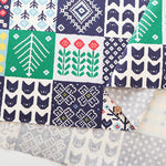 Cotton Oxford Fabric - Nordic Hugs Nordic Patchwork Style - nomura tailor