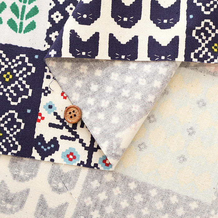 Cotton Oxford Fabric - Nordic Hugs Nordic Patchwork Style - nomura tailor