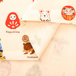 Cotton Oxford Printed Fabric - Local Series Traditional Folk Toys - nomura tailor