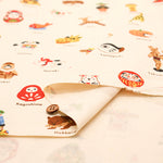 Cotton Oxford Printed Fabric - Local Series Traditional Folk Toys - nomura tailor
