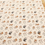 Cotton Oxford Printed Fabric - Refusal Dog - nomura tailor