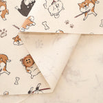 Cotton Oxford Printed Fabric - Refusal Dog - nomura tailor