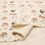 Cotton Oxford Printed Fabric - Refusal Dog - nomura tailor