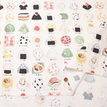 Cotton Ox Printed Fabric Local Onigiri - nomura tailor