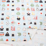 Cotton Ox Printed Fabric Local Onigiri - nomura tailor