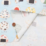 Cotton Ox Printed Fabric Local Onigiri - nomura tailor