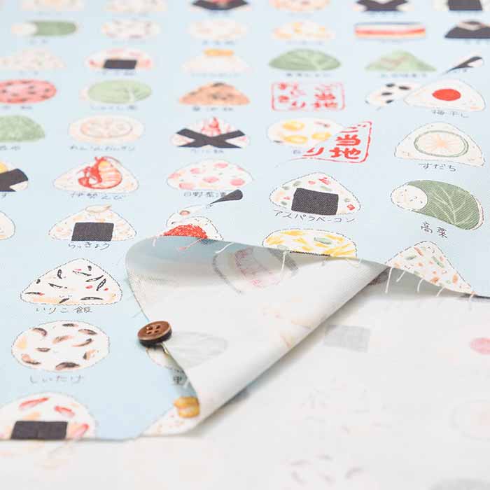 Cotton Ox Printed Fabric Local Onigiri - nomura tailor