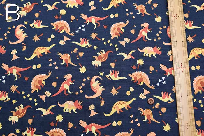 Cotton Ox Printed Fabric Dinosaur - nomura tailor