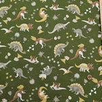 Cotton Ox Printed Fabric Dinosaur - nomura tailor