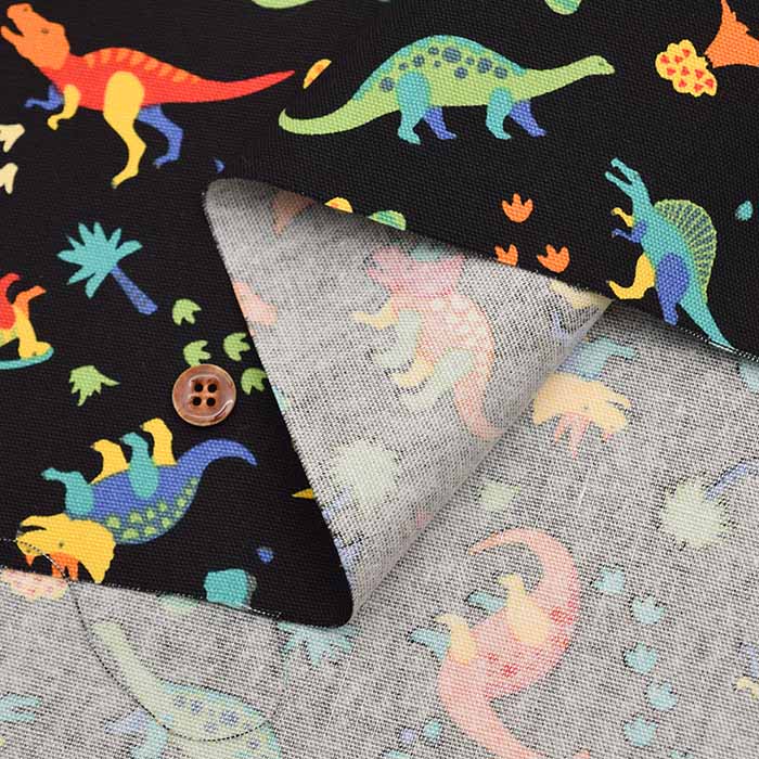 Cotton Ox Printed Fabric Dinosaur - nomura tailor