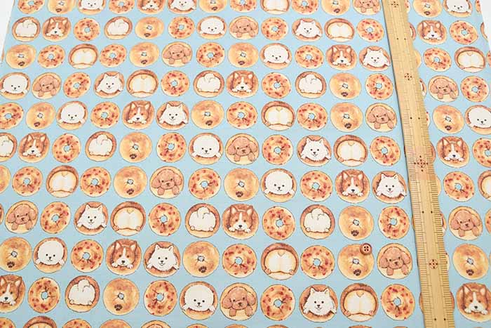 Cotton Ox Printed Fabric Dog Bagel - nomura tailor