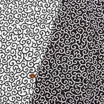 Polyester Chirimen Print Fabric A arabesque pattern - nomura tailor