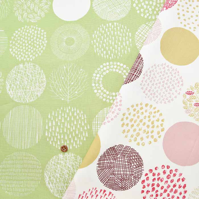 Cotton Ox Printed Fabric Tree Circle - nomura tailor