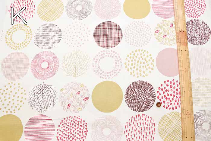 Cotton Ox Printed Fabric Tree Circle - nomura tailor