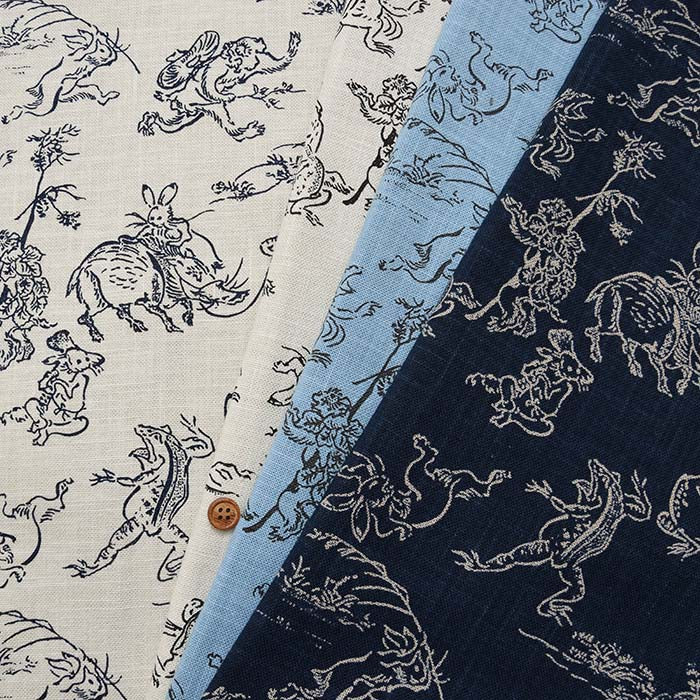 Cotton More Print Fabric Bird and Beast Major (Small) - nomura tailor