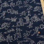 Cotton More Print Fabric Bird and Beast Major (Small) - nomura tailor