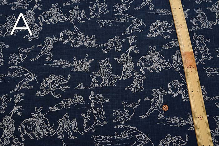 Cotton More Print Fabric Bird and Beast Major (Small) - nomura tailor