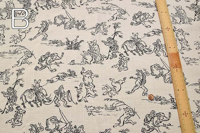 Cotton More Print Fabric Bird and Beast Major (Small) - nomura tailor