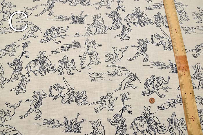 Cotton More Print Fabric Bird and Beast Major (Small) - nomura tailor