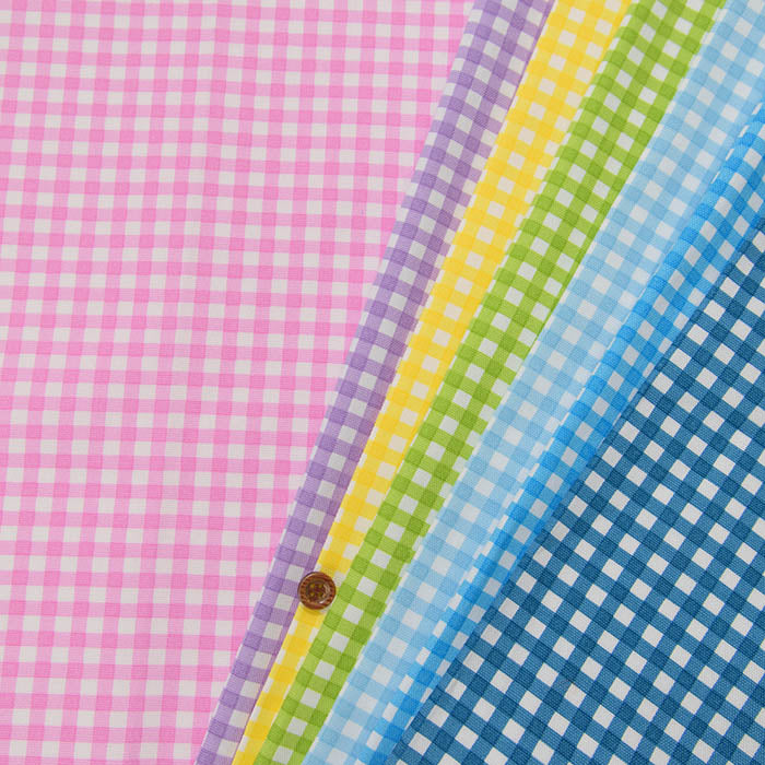 Cotton Oxford Print Gingham 1 - nomura tailor