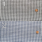 T/C Seersucker Check Printed Fabric - nomura tailor