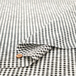 T/C Seersucker Check Printed Fabric - nomura tailor