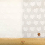 Cotton Cut Jacquard Fabric - Heart - nomura tailor