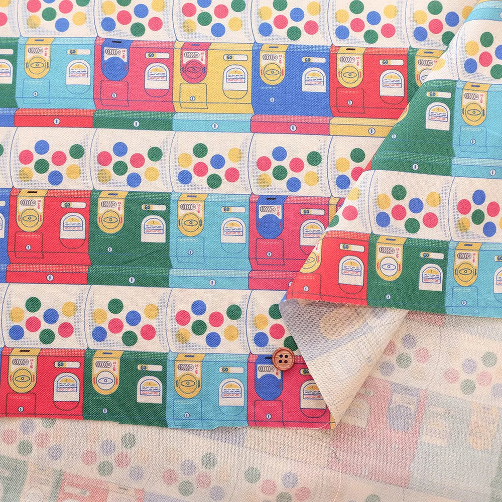 Made in Taiwan Cotton 20 Sheeting Inkjet-printed Fabric - Gacha Machines - nomura tailor